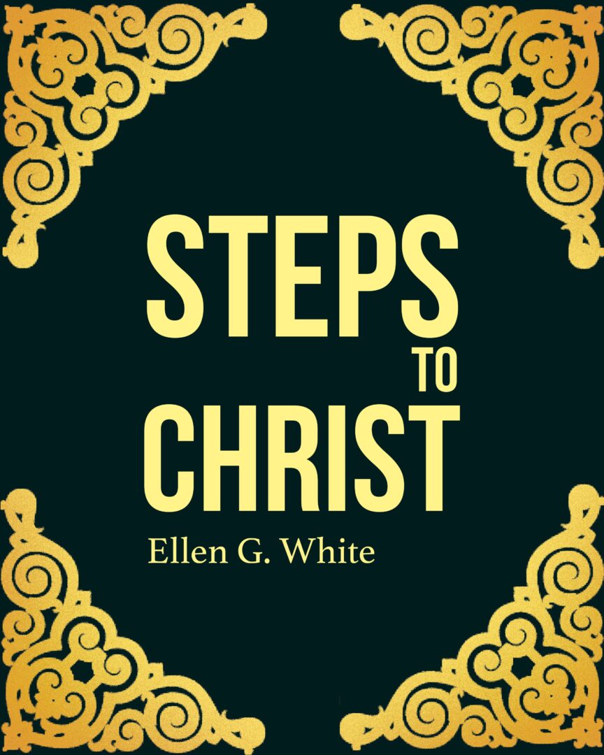 A book cover with gold lettering and an ornate frame.