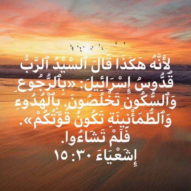 A sunset with arabic writing on it